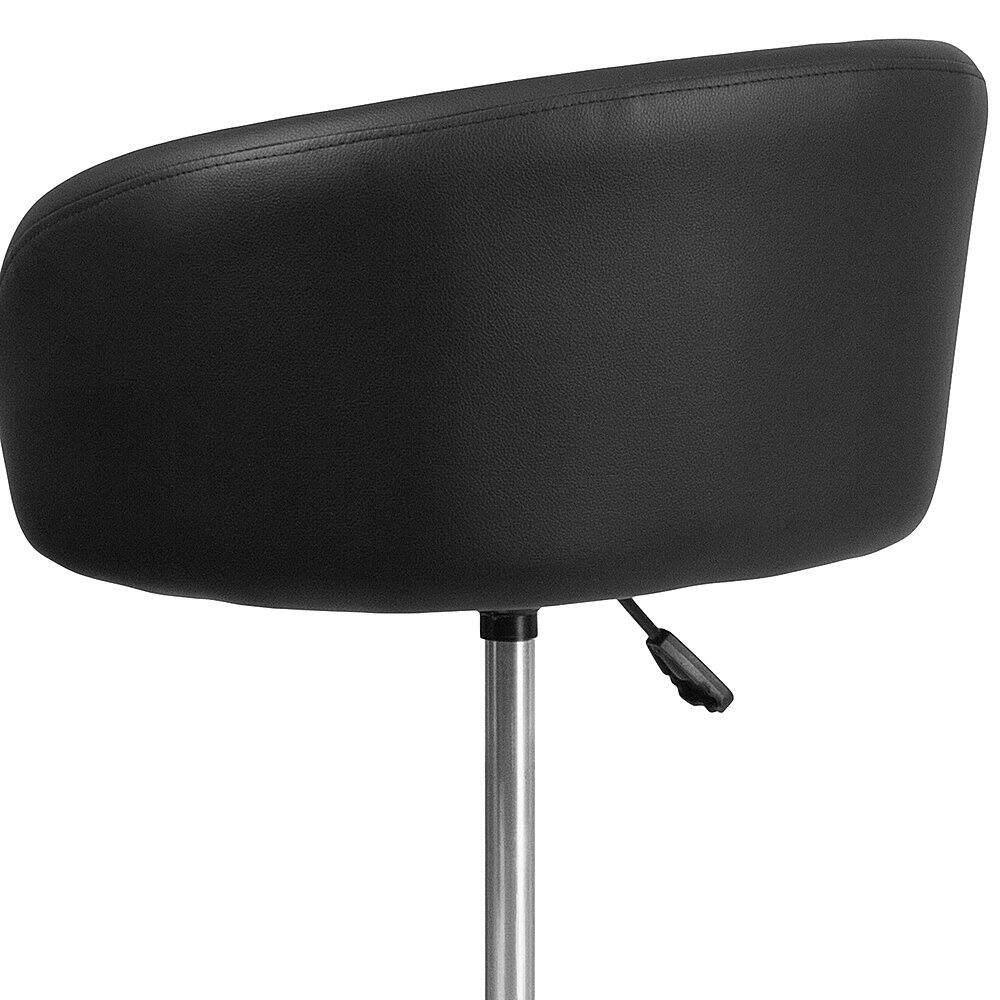 Alt View 20. Alamont Home - Contemporary Adjustable Height Barstool - Black Vinyl.