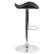Alt View 17. Alamont Home - Contemporary Vinyl Adjustable Height Barstool with Wavy Seat (set of 2) - Black.
