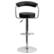Alt View 11. Alamont Home - Contemporary Vinyl Adjustable Height Barstool with Arms (set of 2) - Black.