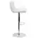 Alt View 17. Alamont Home - Contemporary Vinyl Vertical Stitch Adjustable Height Barstool (set of 2) - White.