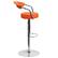 Alt View 17. Alamont Home - Contemporary Vinyl Adjustable Height Barstool with Arms (set of 2) - Orange.