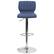 Alt View 11. Alamont Home - Contemporary Vinyl Adjustable Height Barstool - Blue Fabric.