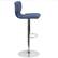 Alt View 19. Alamont Home - Contemporary Vinyl Adjustable Height Barstool - Blue Fabric.