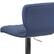 Alt View 20. Alamont Home - Contemporary Vinyl Adjustable Height Barstool - Blue Fabric.