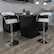 Alt View 12. Alamont Home - Contemporary Vinyl Adjustable Height Barstool with Arms (set of 2) - White.