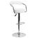 Alt View 16. Alamont Home - Contemporary Vinyl Adjustable Height Barstool with Arms (set of 2) - White.