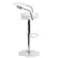 Alt View 17. Alamont Home - Contemporary Vinyl Adjustable Height Barstool with Arms (set of 2) - White.