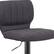 Alt View 19. Alamont Home - Contemporary Vinyl Adjustable Height Barstool - Charcoal Fabric.