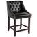 Alt View 17. Alamont Home - Carmel Series Transitional Walnut Counter Height Stool (set of 2) - Black LeatherSoft.