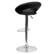 Alt View 16. Alamont Home - Contemporary Vinyl Rounded Orbit-Style Back Barstool (set of 2) - Black.