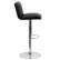 Alt View 17. Alamont Home - Contemporary Vinyl Vertical Stitch Adjustable Height Barstool (set of 2) - Black.