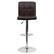 Alt View 11. Alamont Home - Contemporary Quilted Vinyl Adjustable Height Barstool (set of 2) - Brown.