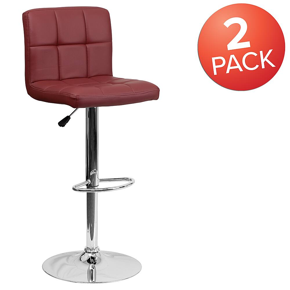 burgundy bar stool