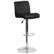 Alt View 16. Alamont Home - Contemporary Vinyl Adjustable Height Barstool with Rolled Seat (set of 2) - Black.