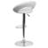 Alt View 17. Alamont Home - Contemporary Vinyl Rounded Orbit-Style Back Barstool (set of 2) - White.