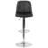Alt View 11. Alamont Home - Contemporary Vinyl Adjustable Height Embellished Stitch Barstool (set of 2) - Black.