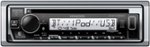 Kenwood - Bluetooth CD/Digital Media (DM) Marine Receiver and Satellite Radio-Ready with Detachable Faceplate - Silver