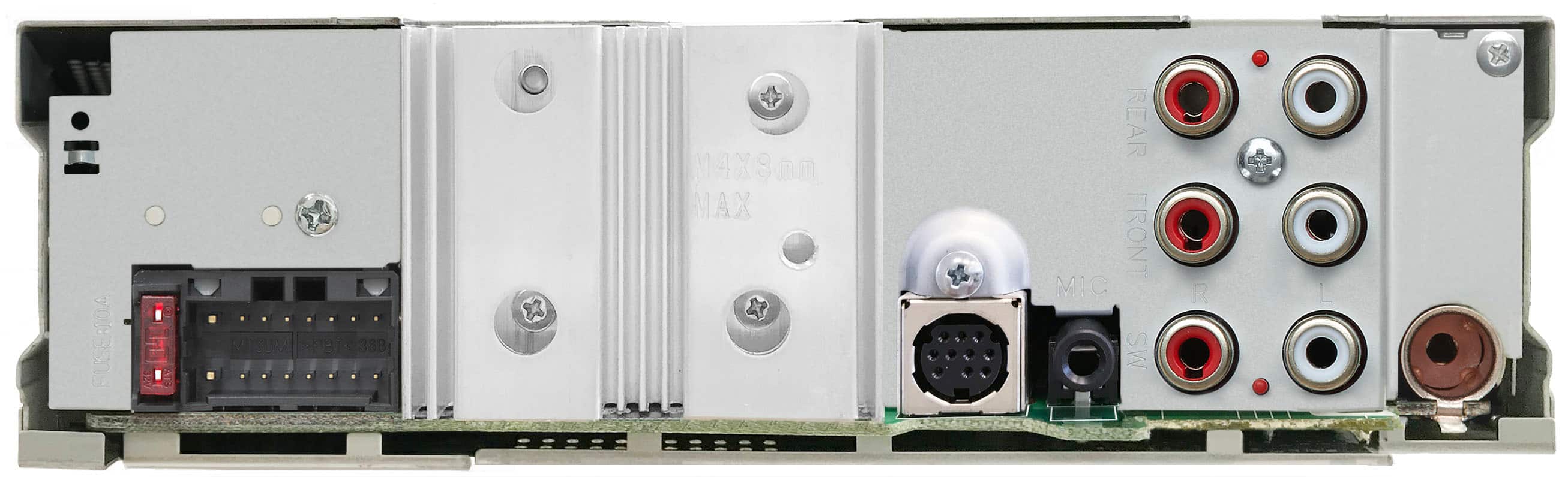 Back. Kenwood - Bluetooth CD/Digital Media (DM) Receiver and Satellite Radio-Ready with Detachable Faceplate - Black.