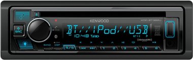 Kenwood - Bluetooth CD/Digital Media (DM) Receiver and Satellite Radio-Ready with Detachable Faceplate - Black - Front_Zoom