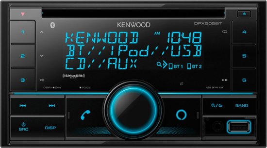 Kenwood Bluetooth CD Receiver Built-In Radio Ready Black DPX505BT Best Buy