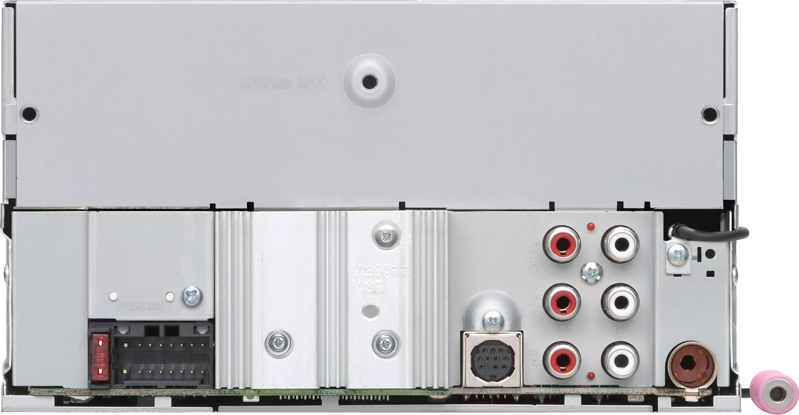 Back. Kenwood - Bluetooth Digital Media Receiver with Alexa Built-In and Satellite Radio Ready - Black.