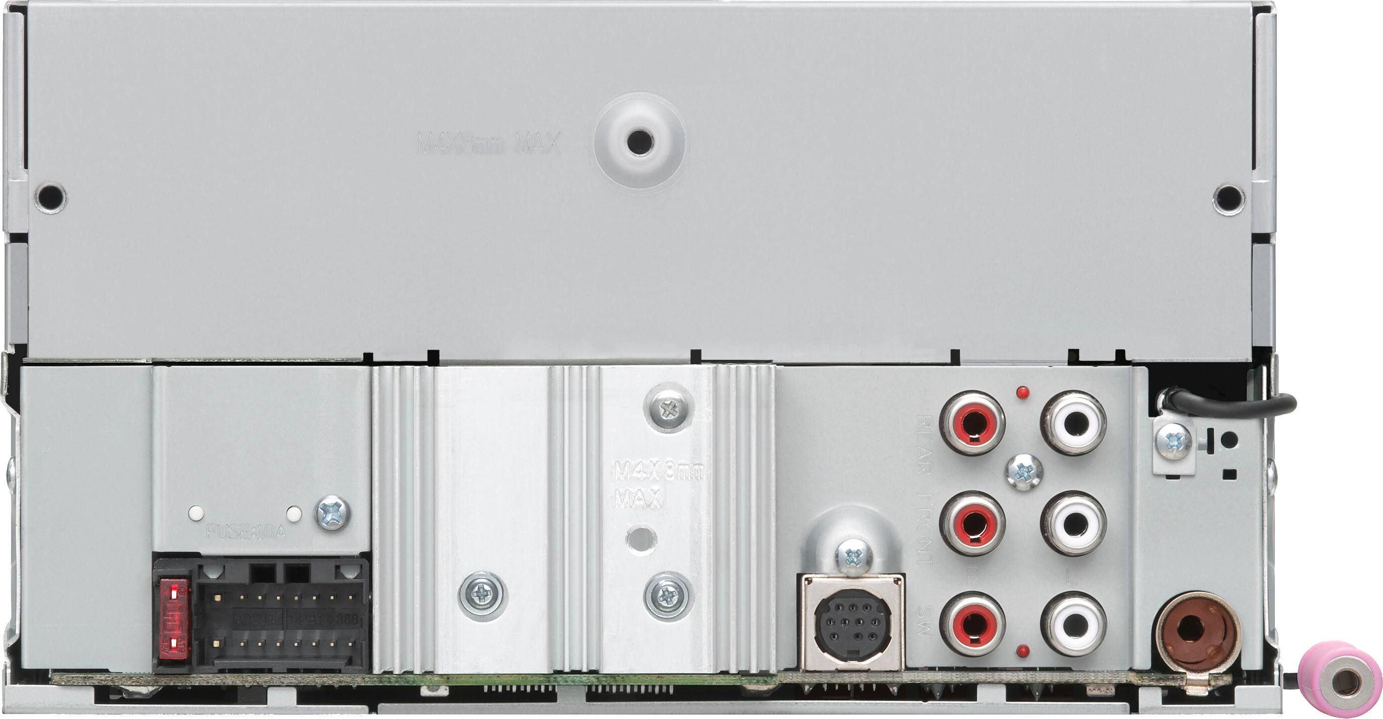 Back. Kenwood - Bluetooth Digital Media Receiver with Alexa Built-In and Satellite Radio Ready - Black.