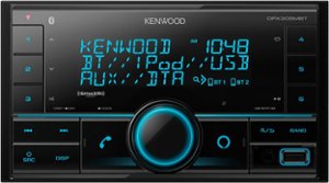 Kenwood - Bluetooth Digital Media Receiver with Alexa Built-In and Satellite Radio Ready - Black - Front_Zoom