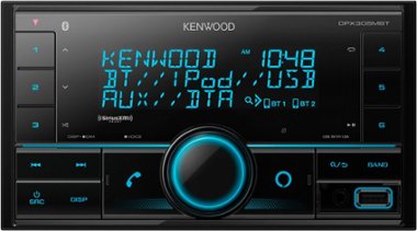Kenwood - Bluetooth Digital Media Receiver with Alexa Built-In and Satellite Radio Ready - Black - Front_Zoom