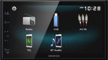 Kenwood - 6.8" - Built-in Bluetooth - In-Dash Digital Media Receiver - Black - Front_Zoom