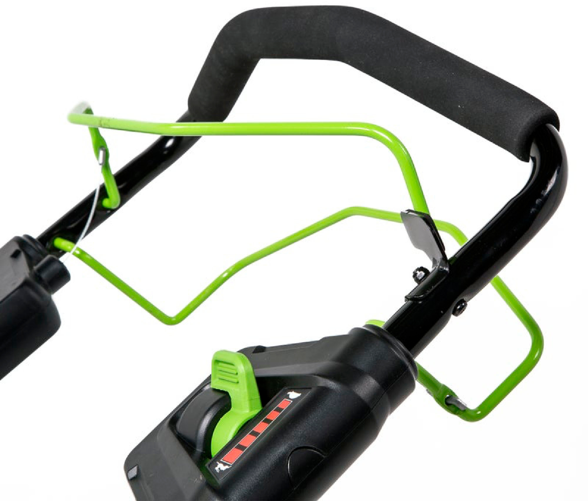 Angle View: Greenworks - 80 Volt 21-Inch Self-Propelled Lawn Mower (1 x 2.0Ah and 1 x 4.0Ah battery and 1 x Charger) - Green