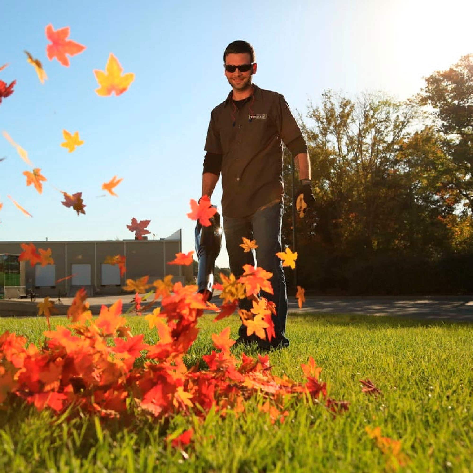 Alt View 16. Greenworks - 80 Volt 16-Inch Cutting Diameter Straight Shaft Grass Trimmer and Axial Blower (1 x 2.0Ah Battery and 1 x Charger) - Green.