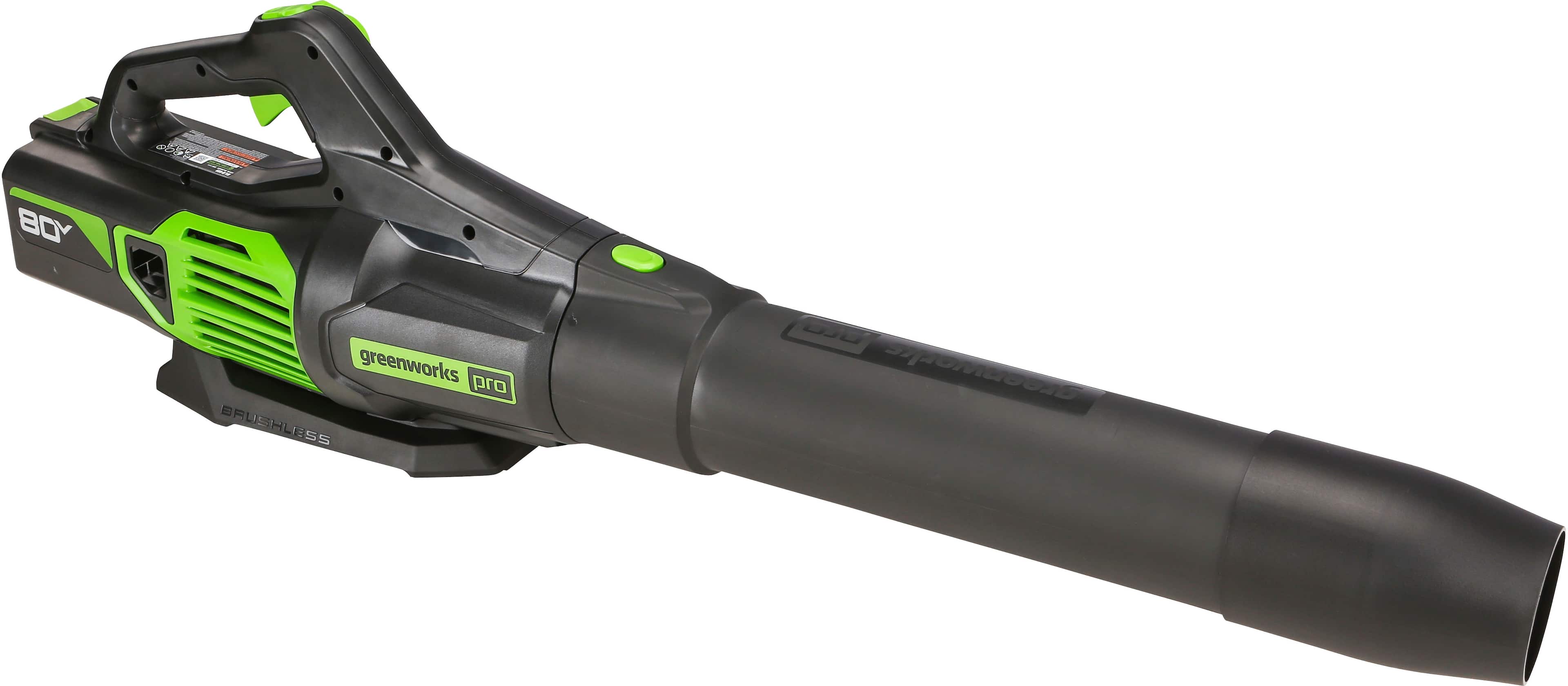 Alt View 19. Greenworks - 80 Volt 16-Inch Cutting Diameter Straight Shaft Grass Trimmer and Axial Blower (1 x 2.0Ah Battery and 1 x Charger) - Green.