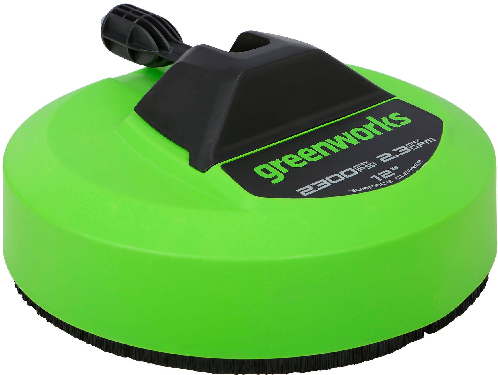 Angle. Greenworks - 12" Pressure Washer Surface Cleaner Attachment - Green.