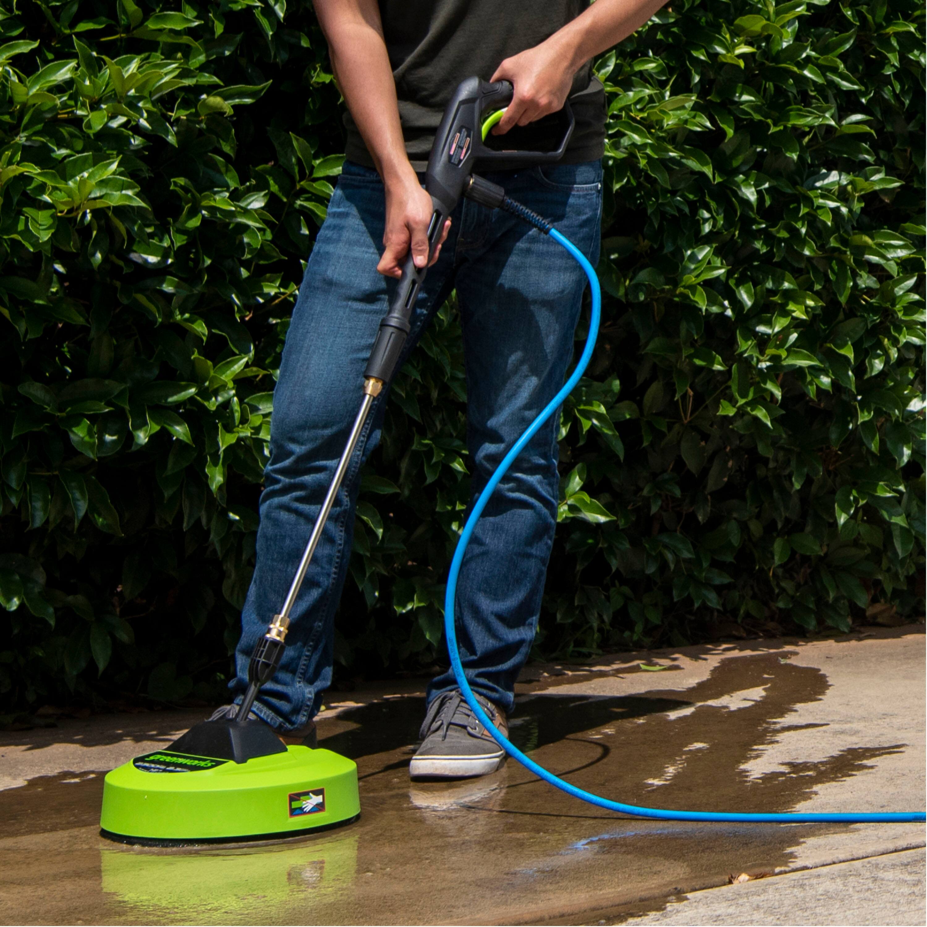 Alt View 14. Greenworks - 12" Pressure Washer Surface Cleaner Attachment - Green.