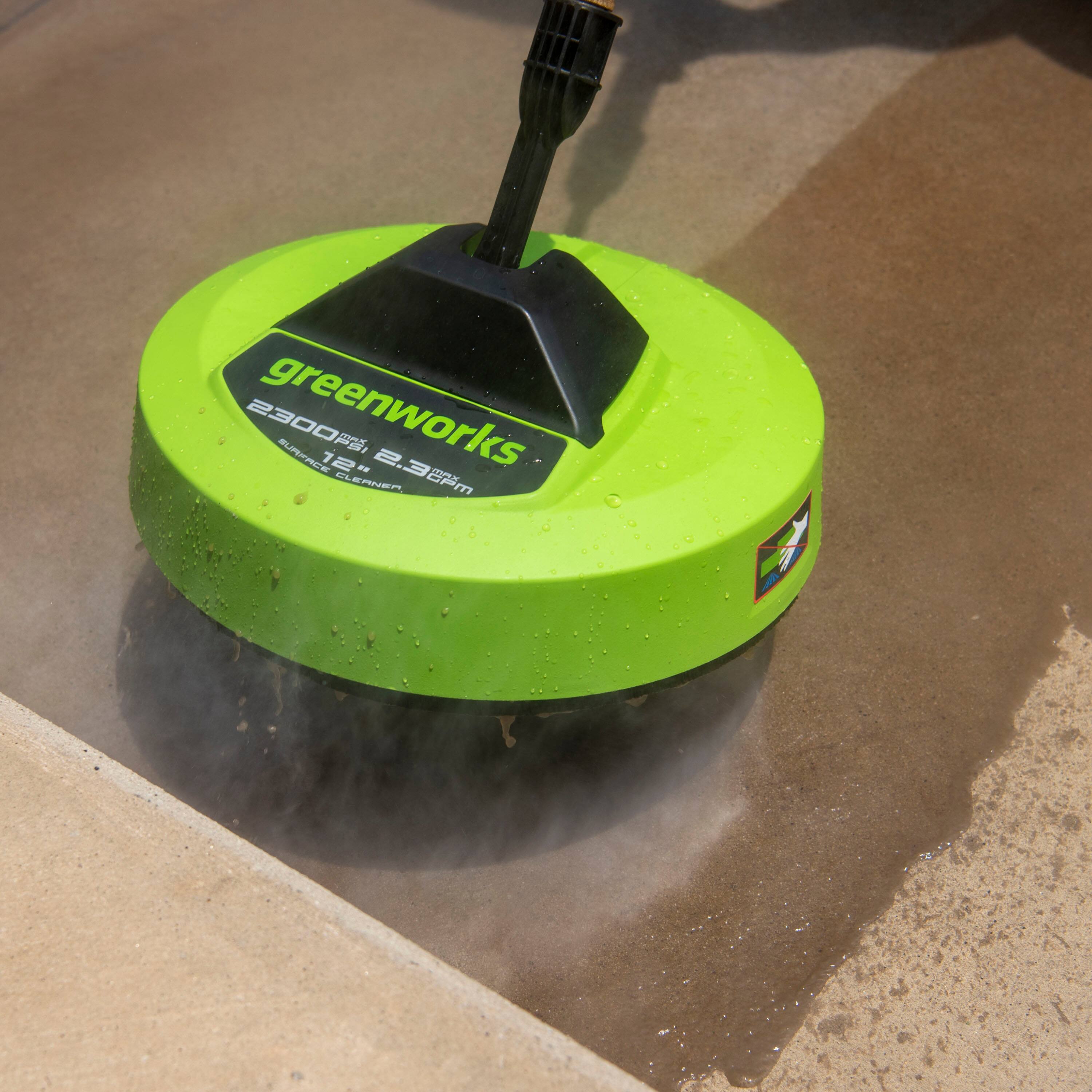 Alt View 20. Greenworks - 12" Pressure Washer Surface Cleaner Attachment - Green.