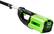 Left. Greenworks - 80-Volt 10-Inch Brushless Cordless Pole Saw with 14.5 foot reach (1 x 2Ah Battery and Charger) - Green.
