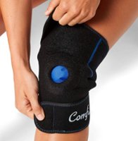 ComfiLife - Knee Gel Pack with Wrap - Black - Front_Zoom