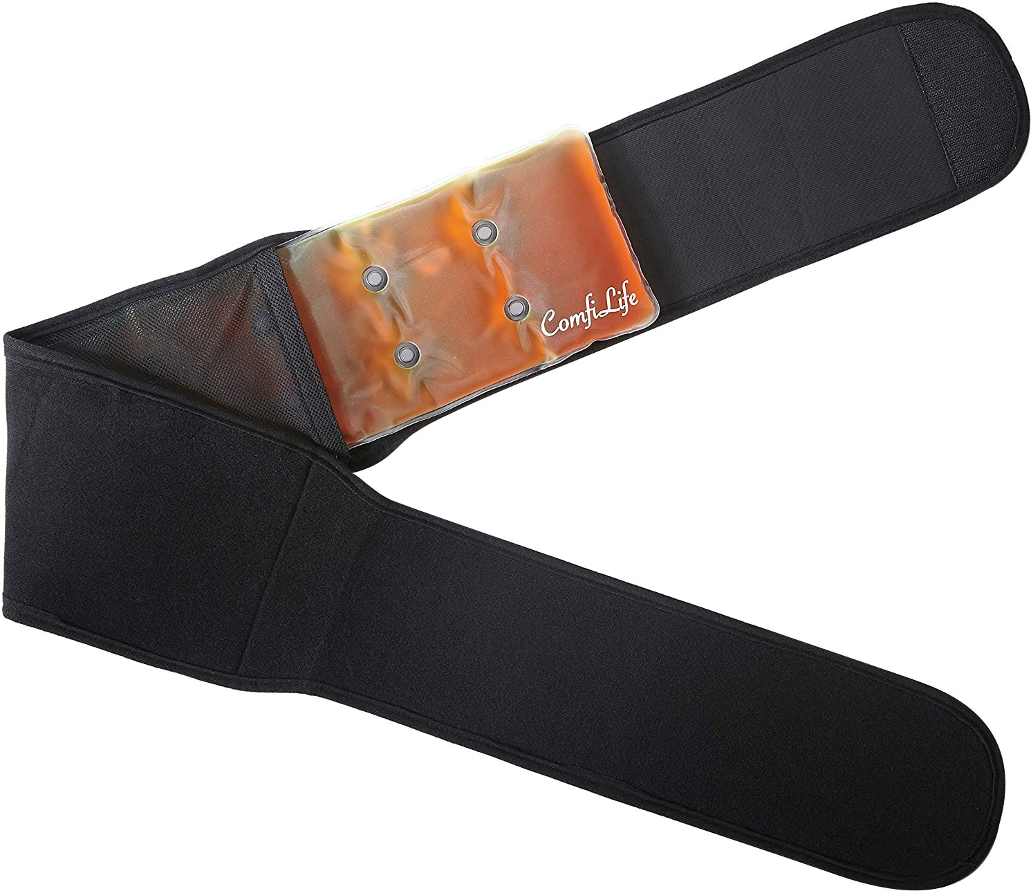 Left View: ComfiLife - Instant Hot Pack Belt - Black