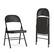 Front. Alamont Home - Hercules Series Double Braced Metal Folding Chair (set of 2) - Black.