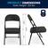 Alt View 18. Alamont Home - Hercules Series Double Braced Metal Folding Chair (set of 2) - Black.