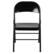 Alt View 23. Alamont Home - Hercules Series Double Braced Metal Folding Chair (set of 2) - Black.