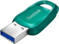 Front Zoom. SanDisk - Ultra Eco 128GB USB 3.2 Gen 1 Type-A Flash Drive - Green.