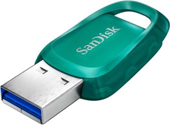SanDisk - Ultra Eco 128GB USB 3.2 Gen 1 Type-A Flash Drive - Green - Front_Zoom