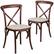 Front. Alamont Home - Hercules Cross Back Chair - Mahogany.