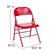 Alt View 13. Alamont Home - Hercules Series Triple Braced Metal Folding Chair (set of 4) - Red.