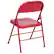 Alt View 14. Alamont Home - Hercules Series Triple Braced Metal Folding Chair (set of 4) - Red.