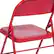 Alt View 15. Alamont Home - Hercules Series Triple Braced Metal Folding Chair (set of 4) - Red.