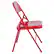 Alt View 16. Alamont Home - Hercules Series Triple Braced Metal Folding Chair (set of 4) - Red.