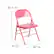 Alt View 13. Alamont Home - Hercules Metal Upholstered Folding Chair - Bubblegum Pink.