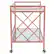 Alt View 13. Alamont Home - Glenwood Park Kitchen Serving Cart - Clear/Rose Gold.